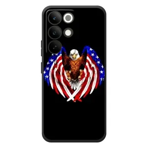Чехол Флаг USA для RealMe C85 Pro (Крылья США)