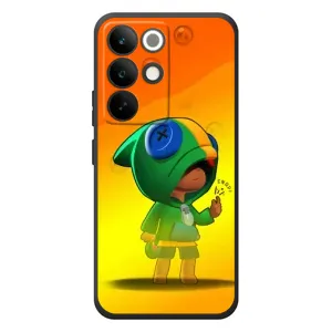 Чехол Бравл Старс для RealMe C85 Pro (LEON в кофте)