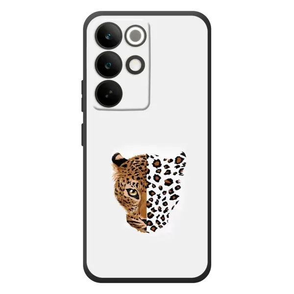 Чехол с рисунком «Леопард на белом» для Realme C85 Pro