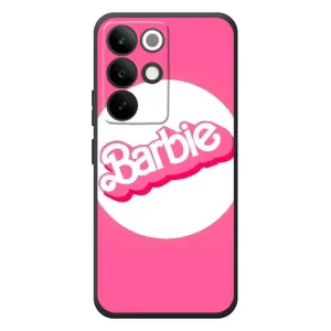 Силиконовый Чехол Барби Фильм на RealMe C85 Pro (Лого Барби)