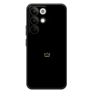 Чохол (Корона на чорному фоні) для РеалМе C85 Про (Міні корона)