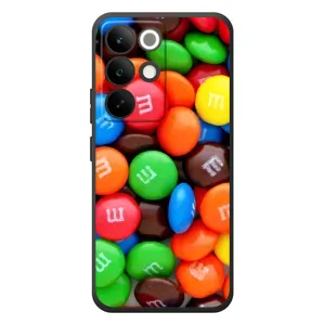 Чохол з зображенням смачної їжі для RealMe C85 Pro (Різнокольорові M&M'S)