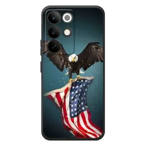 Чехол Флаг USA для RealMe C85 Pro (Орел и флаг)