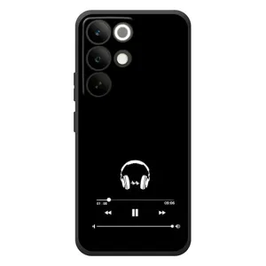 Чохол з картинками на чорному фоні для RealMe C85 Pro (Плеєр)