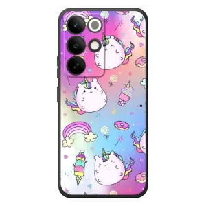 Чехол Unicorn на RealMe C85 Pro (Радуга и Единорог)