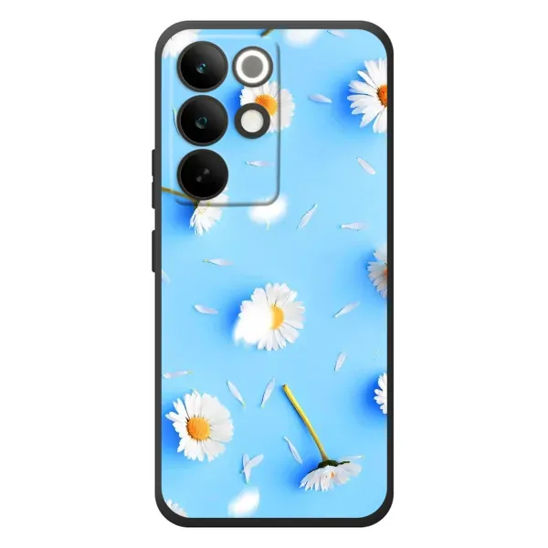 Чехол с рисунком «ромашки на голубом» для Realme C85 Pro