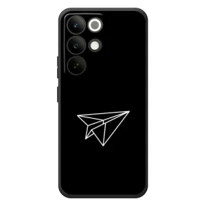 Чохол з картинками на чорному фоні для RealMe C85 Pro (Літак)