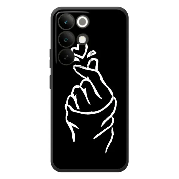 Чехол с рисунком «Сердце на черном» для Realme C85 Pro Чехол с рисунком «Сердце на черном» для Realme C85 Pro