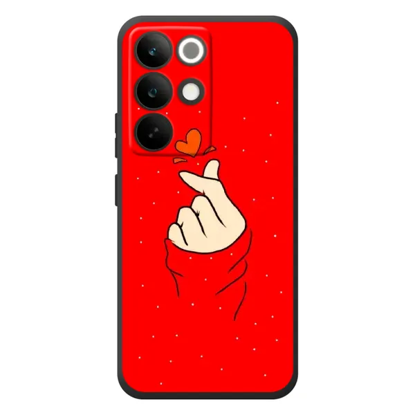 Чехол с рисунком «Сердце на красном» для Realme C85 Pro Чехол с рисунком «Сердце на красном» для Realme C85 Pro