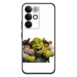 Друкований чохол з принтом Шрек для RealMe C85 Pro (Шрек осел і кіт)