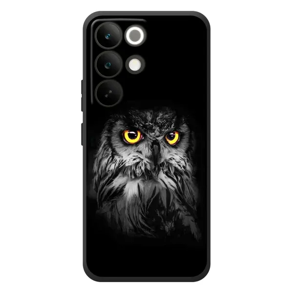 Чехол с рисунком «Сова на чёрном» для Realme C85 Pro Чехол с рисунком «Сова на чёрном» для Realme C85 Pro