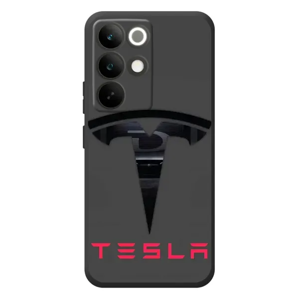 Чехол с рисунком «Logo TESLA» для Realme C85 Pro
