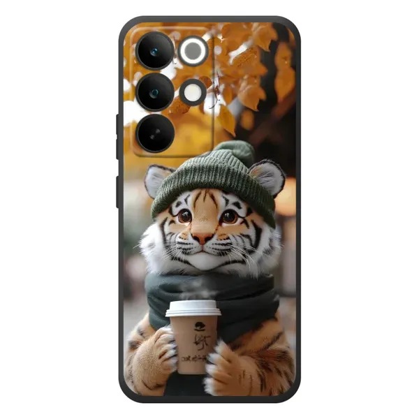 Чехол с рисунком «Тигр с кофе» для Realme C85 Pro Чехол с рисунком «Тигр с кофе» для Realme C85 Pro