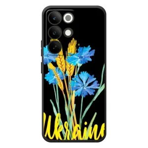 Чехол на RealMe C85 Pro Украинский дизайн (Ukraine в цветочках)