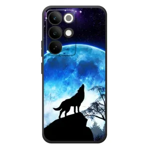 Чохол з Вовком на RealMe C85 Pro (Виє на місяць)