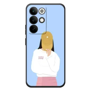 Силіконовый Чохол на RealMe C85 Pro з картинкой Модных девушек (Жовта кепка)