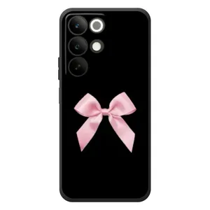 Чехол банты для RealMe C85 (Бант на черном)