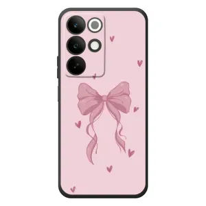 Чехол банты для RealMe C85 (Бант на розовом)
