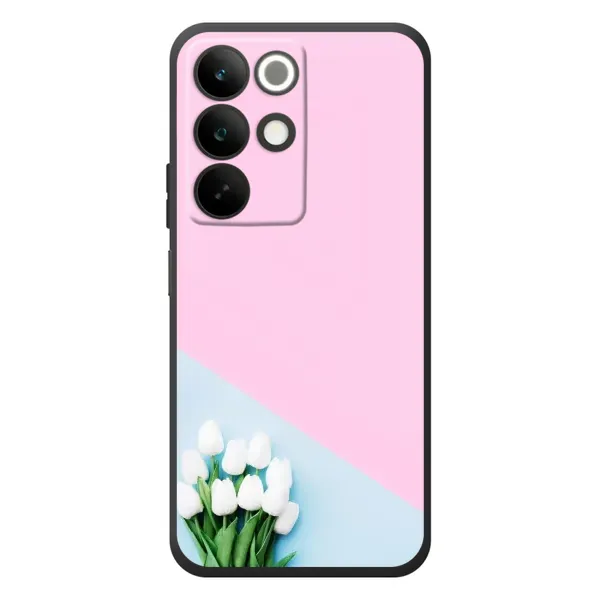 Чехол с рисунком «Белые тюльпаны» для Realme C85 Чехол с рисунком «Белые тюльпаны» для Realme C85
