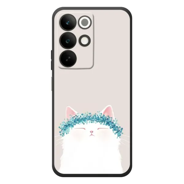 Чехол с рисунком «Белый котик» для Realme C85 Чехол с рисунком «Белый котик» для Realme C85