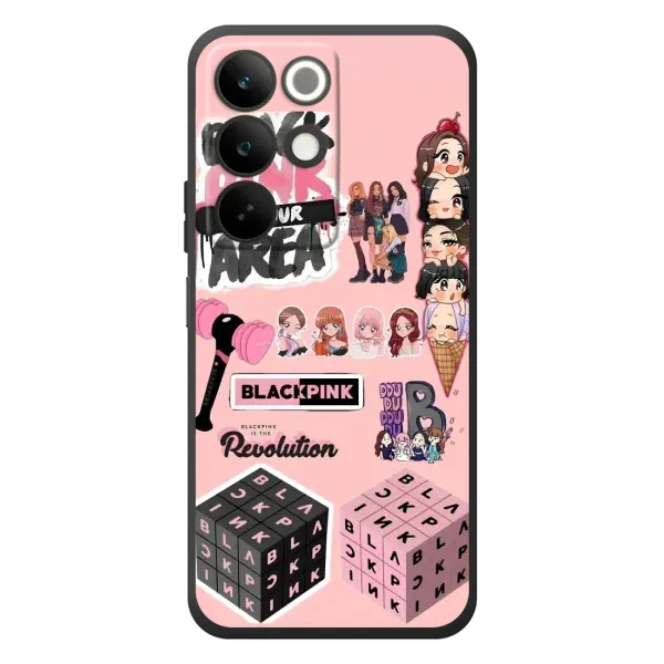Чехол с рисунком «BLACK PINK коллаж» для Realme C85 Чехол с рисунком «BLACK PINK коллаж» для Realme C85