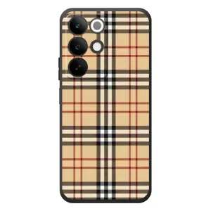 Чехол с Брендами одежды на Реалми С85 (Burberry стиль)