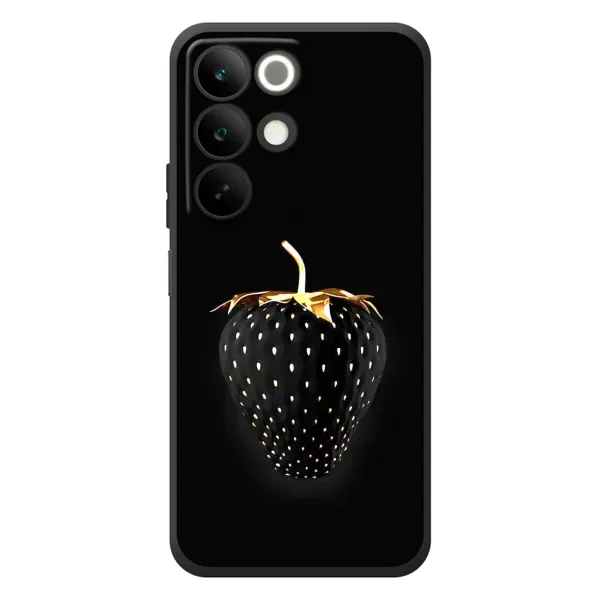 Чехол с рисунком «Чёрная клубника» для Realme C85 Чехол с рисунком «Чёрная клубника» для Realme C85