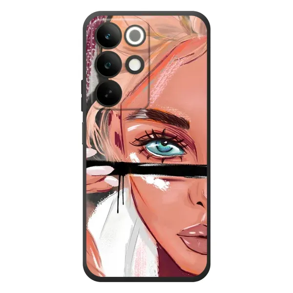 Чехол с рисунком «Девушка и ресницы» для Realme C85 Чехол с рисунком «Девушка и ресницы» для Realme C85