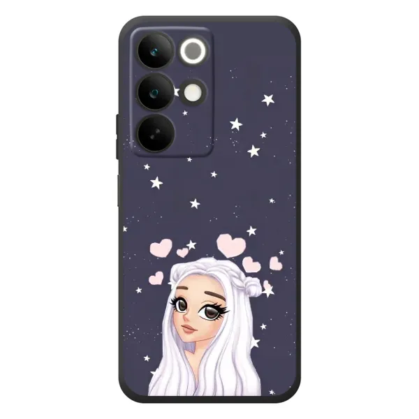 Чехол с рисунком «Девушка и сердечки» для Realme C85 Чехол с рисунком «Девушка и сердечки» для Realme C85