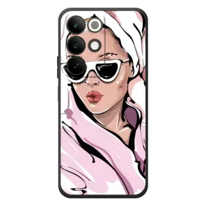 Чохол з картинкою Модні Дівчата RealMe C85 (Дівчина в халаті)