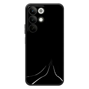 Чехол с картинками на черном фоне для RealMe C85 (Дорога)