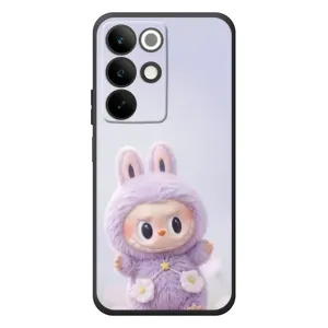 Чехол с принтом Лабубу для RealMe C85 (Фиолетовый Лабубу)