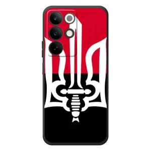 Чехлы УПА (Красно-Чёрный) на RealMe C85 (Герб Украины)