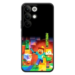 Чехлы для RealMe C85 (Персонажи Майн Крафт) (Герой Майнкрафт)