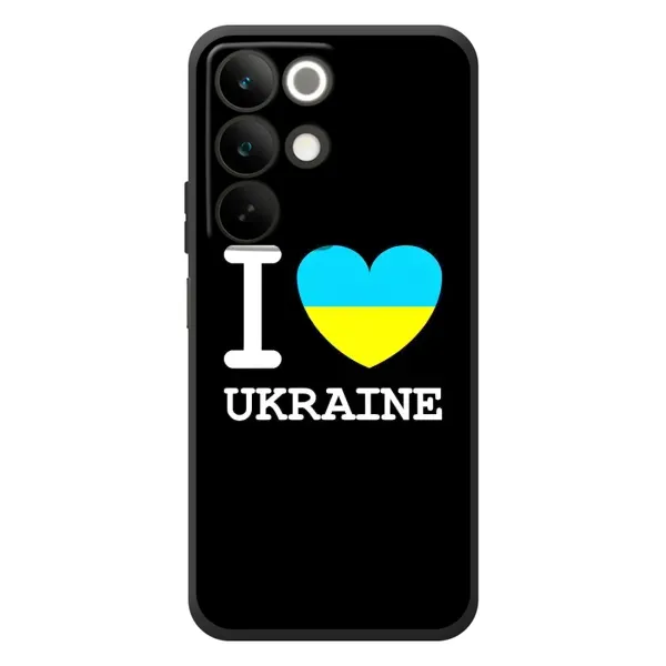 Чехол с рисунком «I Love Ukraine» для Realme C85 Чехол с рисунком «I Love Ukraine» для Realme C85