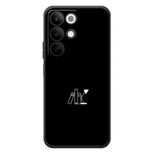 Чехол с картинками на черном фоне для RealMe C85 (Книжки)