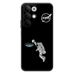 Силіконовый бампер з принтом "Наса" на RealMe C85 (Космонавт баскетболіст)