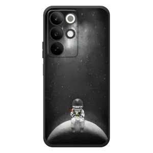Силіконовый Чохол з принтом "Космонавти" на RealMe C85 (Космонавт романтик)