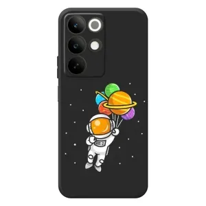 Силіконовый Чохол з принтом "Космонавти" на RealMe C85 (Космонавт з кульками)