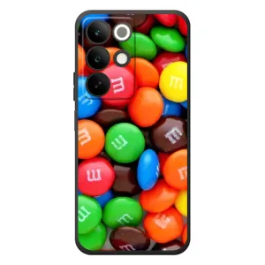 Чехол с изображением вкусной еды для RealMe C85 (Разноцветные M&M'S)