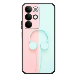 Девчачий Чехол для RealMe C85 (Наушники)