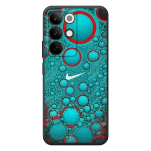 Силиконовый Чехол на RealMe C85 с картинкой Nike (Найк зеленый)