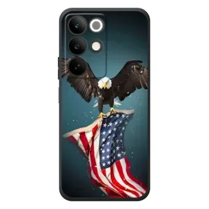 Чехол Флаг USA для RealMe C85 (Орел и флаг)