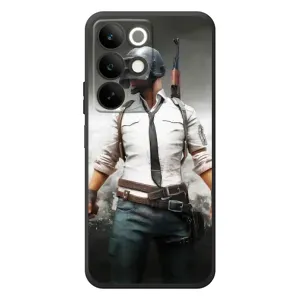 Силиконовый чехол с картинкой "Герой Pubg" на RealMe C85 (Пабг)