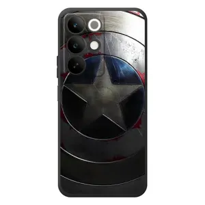 Чехол с Щитом Капитана Америки на RealMe C85 (Ретро Щит Капитана)