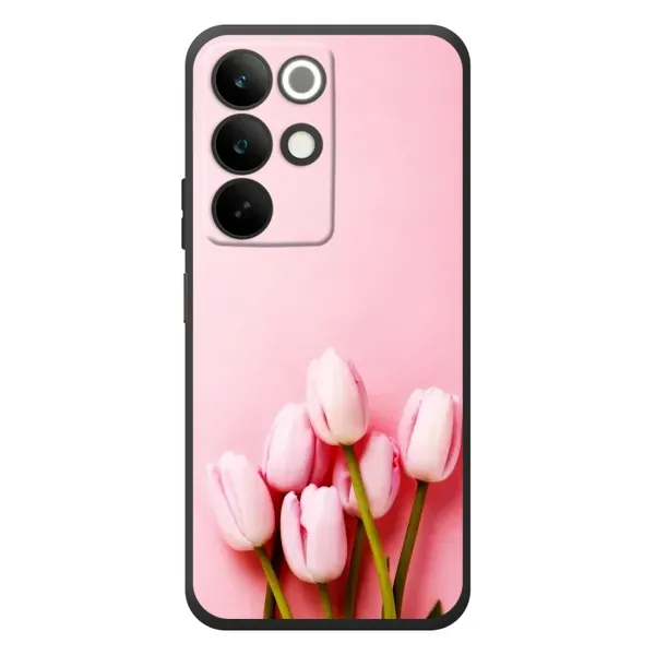 Чехол с рисунком «Розовые тюльпаны» для Realme C85 Чехол с рисунком «Розовые тюльпаны» для Realme C85