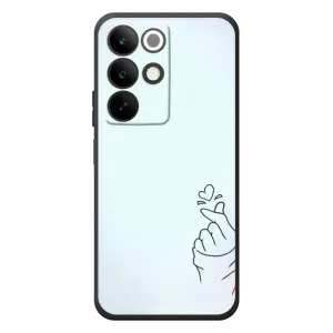 Чохол (Знак сердечка) для RealMe C85 (Сердечко на блакитному)