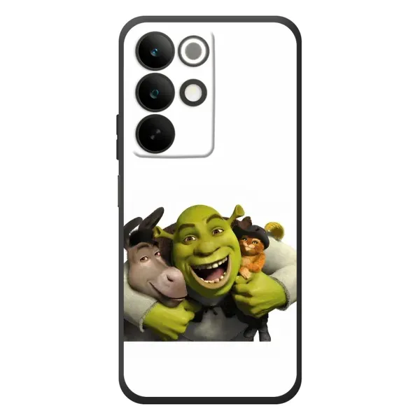 Чехол с рисунком «Шрек осел и кот» для Realme C85 Чехол с рисунком «Шрек осел и кот» для Realme C85