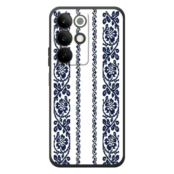 Чехол с рисунком «Синяя вышиванка» для Realme C85 Чехол с рисунком «Синяя вышиванка» для Realme C85