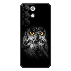 Чохли з принтом СОВИ для RealMe C85 (Сова на чорному)